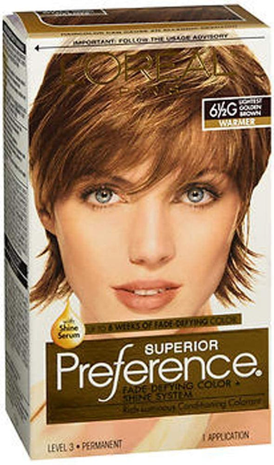 L'Oreal Superior Preference - 6-1/2G Lightest Golden Brown (Warmer) 1 Each (Pack of 2)
