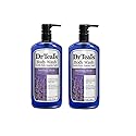 Dr. Teal's Lavender Body Wash Gift Set (2 Pack, 24oz Ea.) - Soothe & Sleep Lavender with Essential Oils Blended with Pure Epsom Salt - Ease Aches