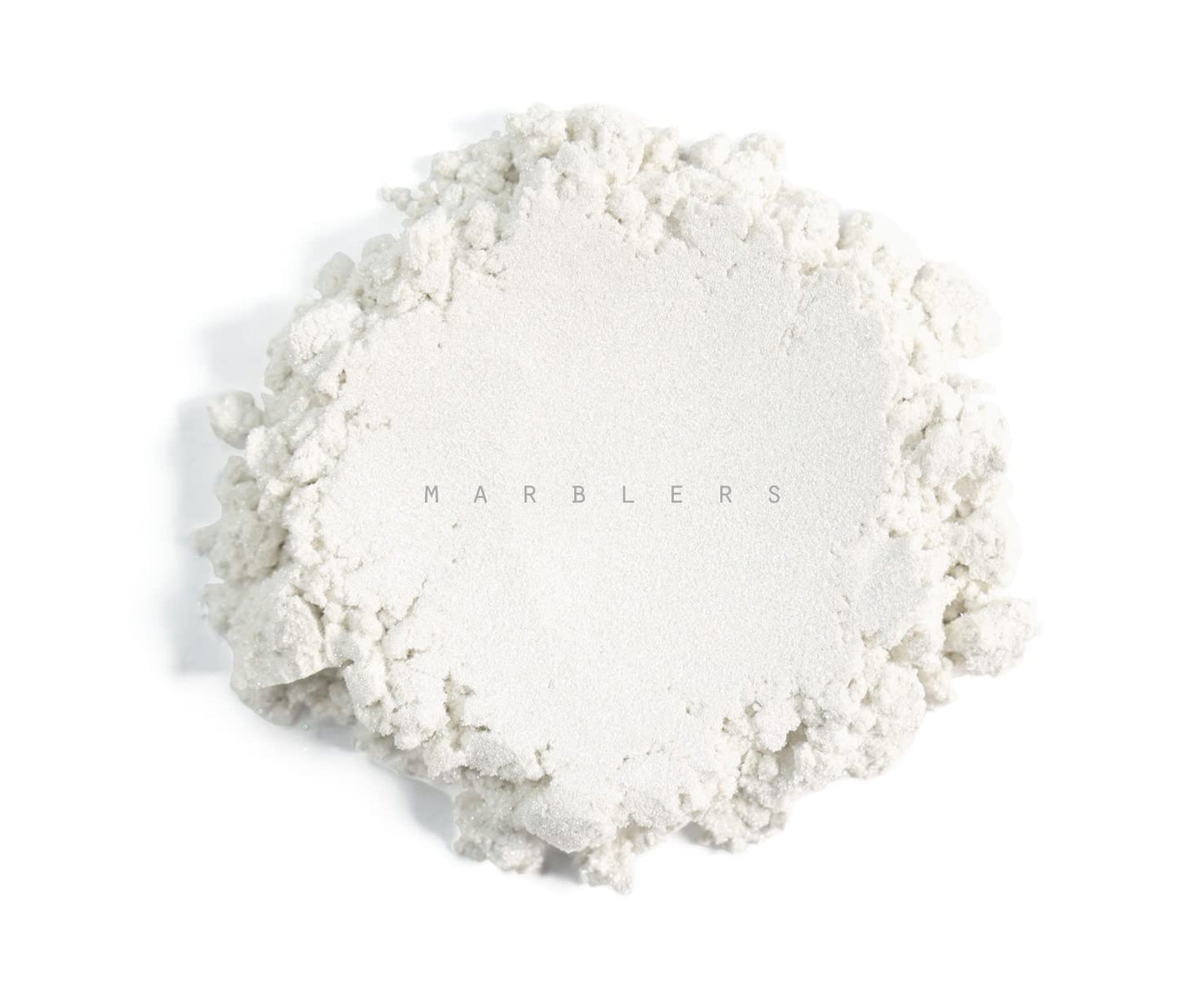 MARBLERS Fine Synthetic Mica Powder [Gleam White] 0.11oz (3g) | Highly Pigmented | Non-Toxic, Vegan, Cruelty-Free | Lip Gloss, Lipstick, Bath Bomb
