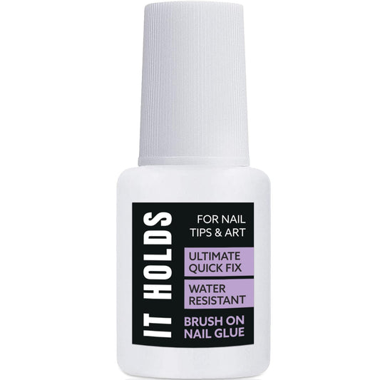Brush On Nail Glue for Press On Nails, Extra Strong for Acrylic, Waterproof for Fake Nails Long Lasting Nail Glue, Professional for Nail Tips (8ml)