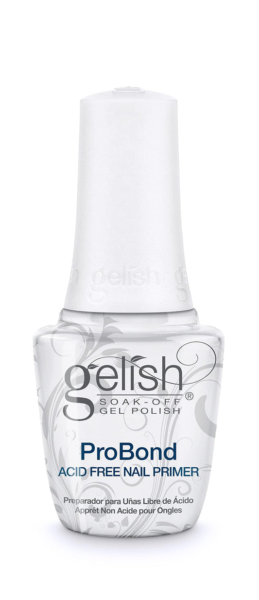 Gelish ProBond Nail Primer - Acid-Free Gel & Acrylic Adhesion, pH-Balanced, Promotes Long-Lasting Bond for Nail Plates, Safe for Natural Nails (15mL)
