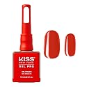 Kiss New York Gel Nail Polish Soak Off UV LED Gel Polish 10mL Nail Art Salon Manicure DIY HEMA FREE, TPO FREE (So Scarlet) Beauty & Personal Care Kiss
