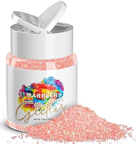 MARBLERS Holographic Glitter [Rainbow Pink] 1.5oz (42g) | Fine | Non-Toxic, Vegan, Cruelty-Free | Face, Body, Eyeshadow, Hair, Festival, Party Makeup