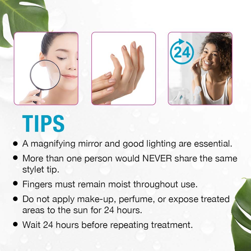 Clean + Easy Electrolysis Machine – Painless Permanent Hair Removal Device for Face & Body, Non-Laser At-Home Solution