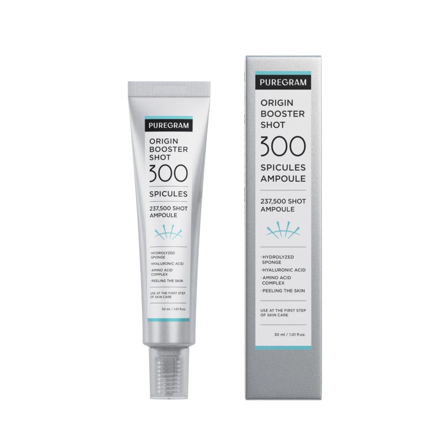 PUREGRAM Origin Skin Booster Shot 300 Spicule Ampoule,1.0 fl oz Advanced Spicule Microneedling Serum for Uneven Texture,Visible Pore & Healthy Glow Beauty & Personal Care PUREGRAM