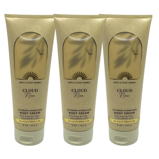 Bath & Body Works CLOUD NINE Cloud 9 Ultimate Hydration Body Cream - Pack of 3