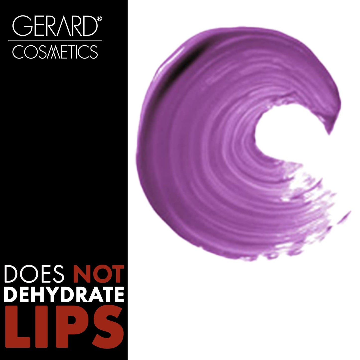 Gerard Cosmetics Color Your Smile Lip Gloss Wild Orchid, Super Pigmented Purple Lip Gloss with LED Light and Mirror, Shiny Finish, Hydrating Liquid