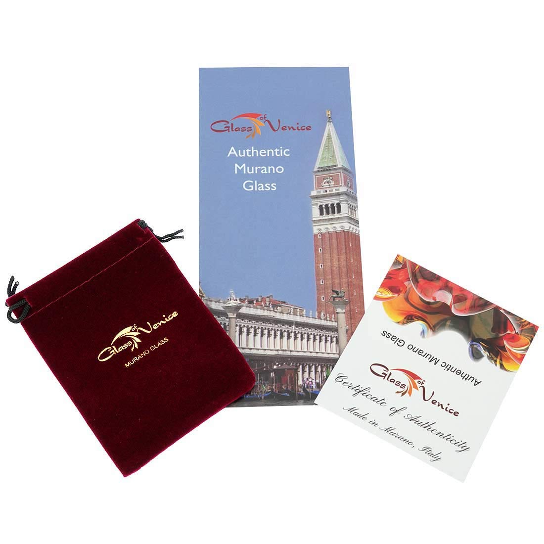 Glass Of Venice Murano Glass Venetian Reflections Hair Clip - Golden Meadow