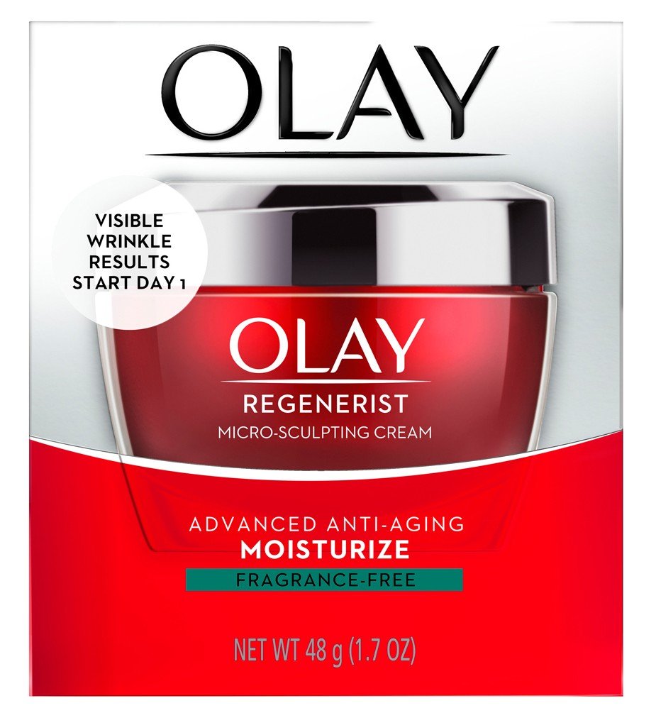 Olay Regenerist Micro-Sculptng Cream 1.7 Ounce Jar (Fragrance-Free) (50ml) (6 Pack)6