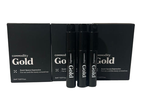 Commodity GOLD UNISEX Perfume EDP Vial 2 ml / 0.07 oz - (SET OF 3) 9873 Beauty & Personal Care Commodity