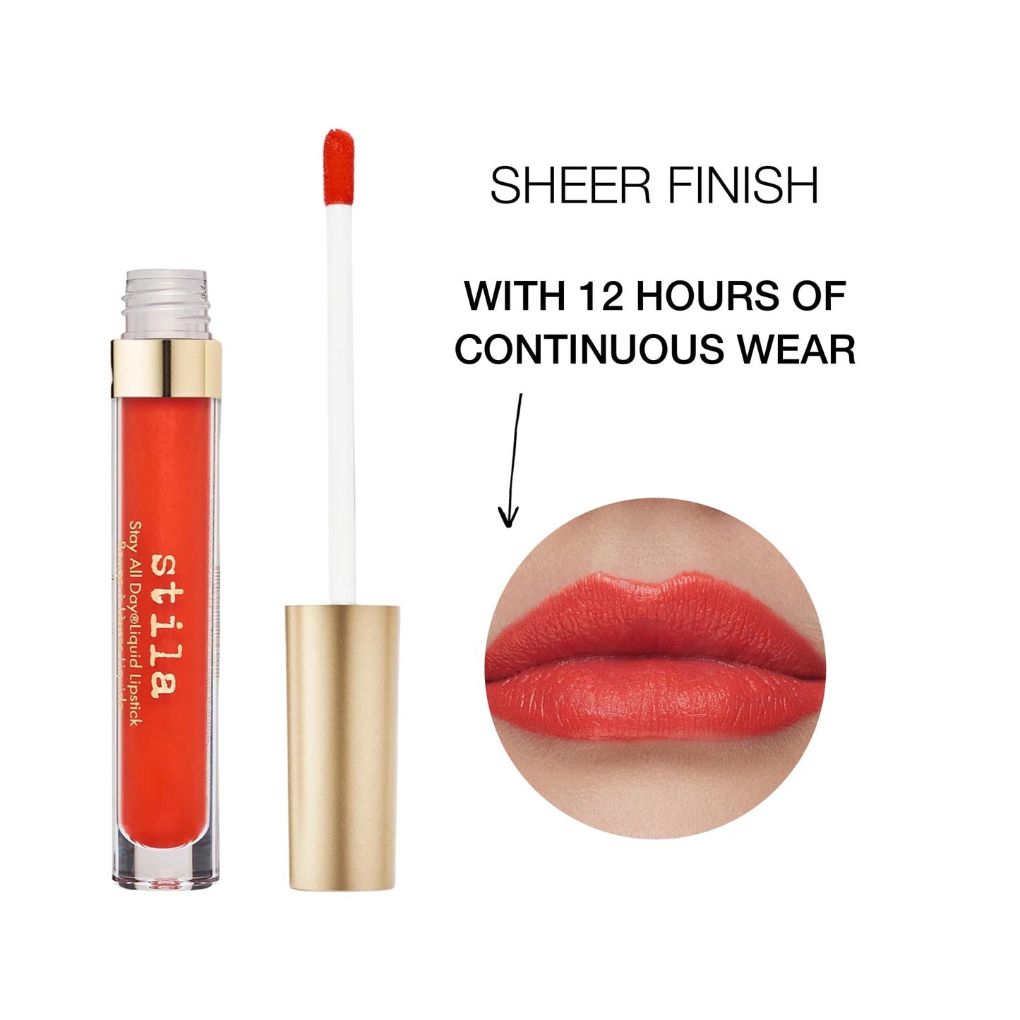 stila Stay All Day Liquid Lipstick, Sheer Matte Finish, Long-Lasting Color Wear, No Transfer, Lightweight, Hydrating with vitamin E & Avocado Oil
