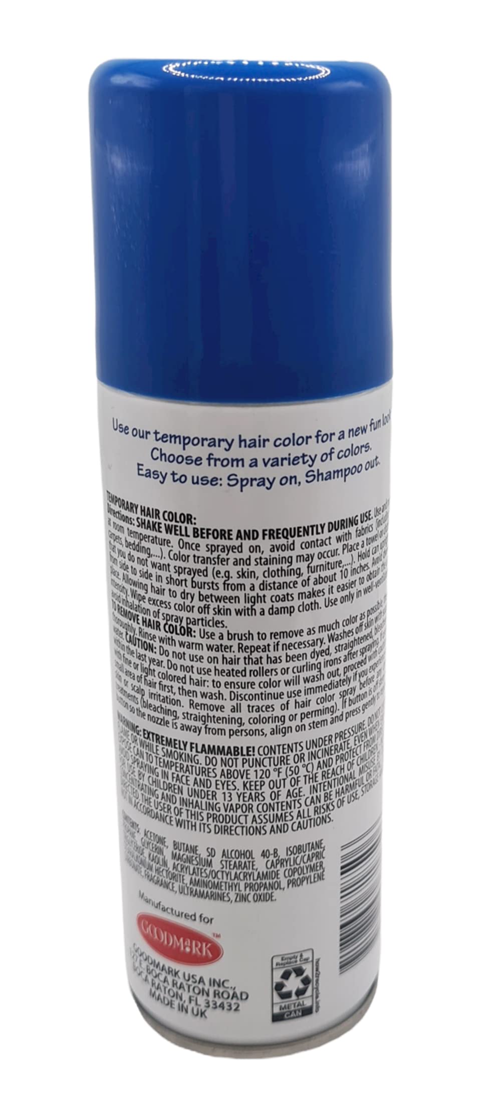 BLUE Spray on Hair Color 3 oz GoodMark (Blue)