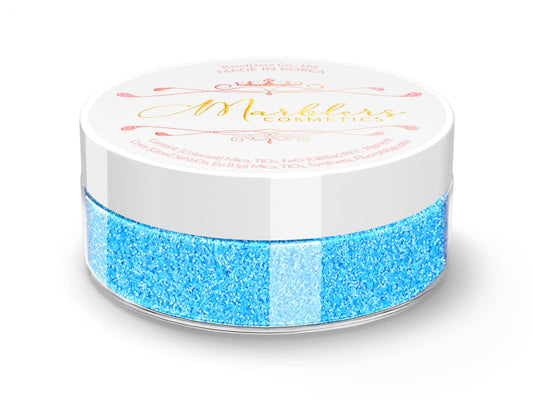 MARBLERS Neon Face & Body Glitter [Fluorescent Blue] 0.18oz (5g) | Fine | Non-Toxic | Vegan | Cruelty-Free | Ethically Sourced | Festival Makeup |