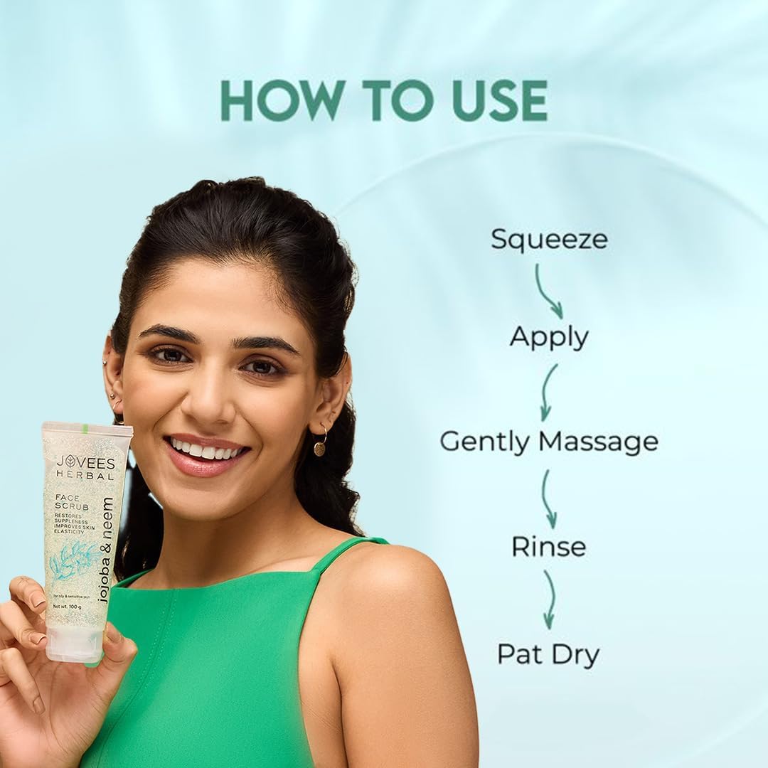 'Jovees Jojoba and Neem Face Scrub, 100ml