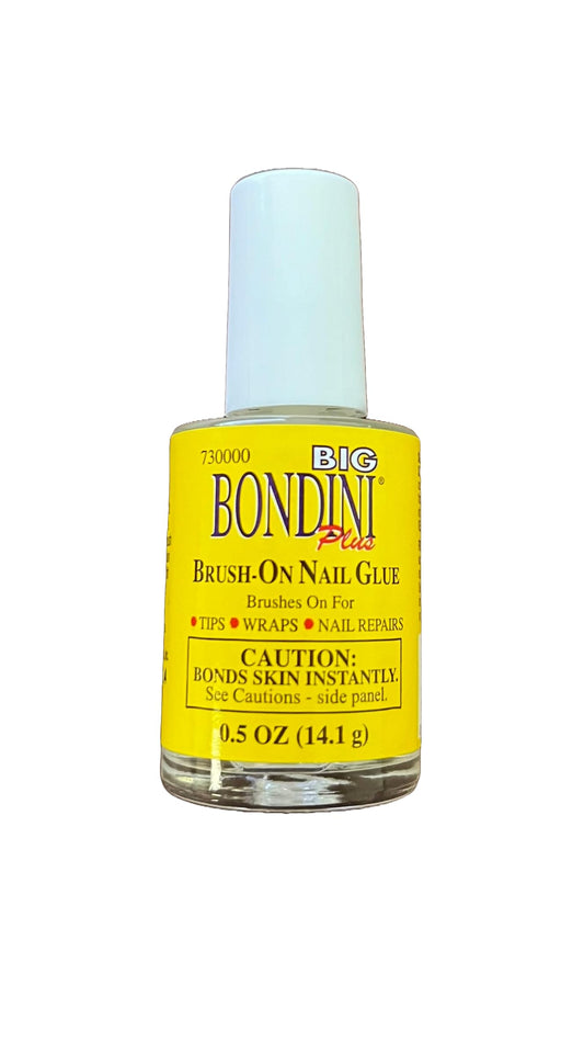 Big Bondini Brush-On Nail Glue .5Oz by Bondini