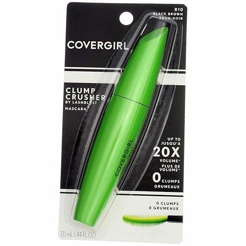CoverGirl Clump Crusher Mascara By Lashblast, Black Brown [810] 0.44 oz (Pack of 2)