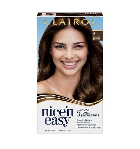 Clairol Nice'n Easy Permanent hair Color 5 Medium Brown