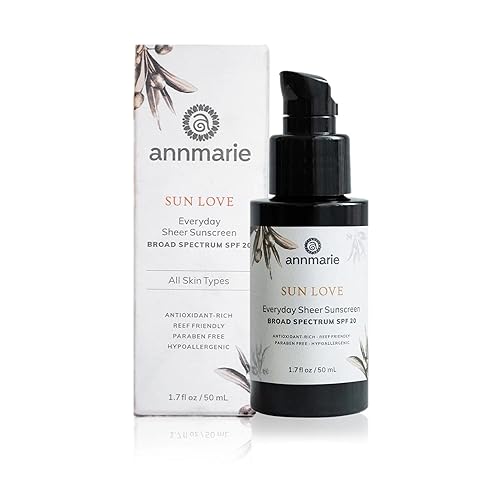 Annmarie Skin Care Sun Love SPF 20 Sunscreen - Reef Safe. - Non-Nano Zinc Oxide Sunscreen with Moisturizing Organic Pumpkin, Sunflower, Hemp Seed
