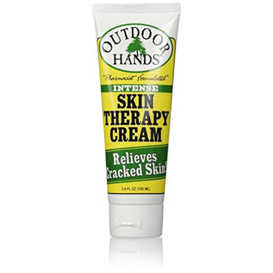 Outdoor Hands Intense Skin Therapy Cream for Dry, Cracked, Chapped Skin, Pharmacist Formulated with Organic Oils & Botanical Extracts - 1 pack