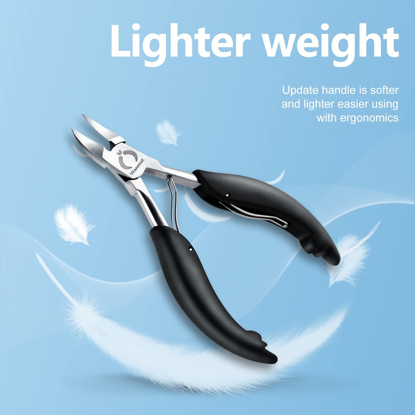 Toe Nail Clipper for Ingrown or Thick Toenails,Toenails Trimmer and Professional Toenail Nipper for Seniors with Stainless Steel Surper Sharp Blades Beauty and Personal Care Wanmat