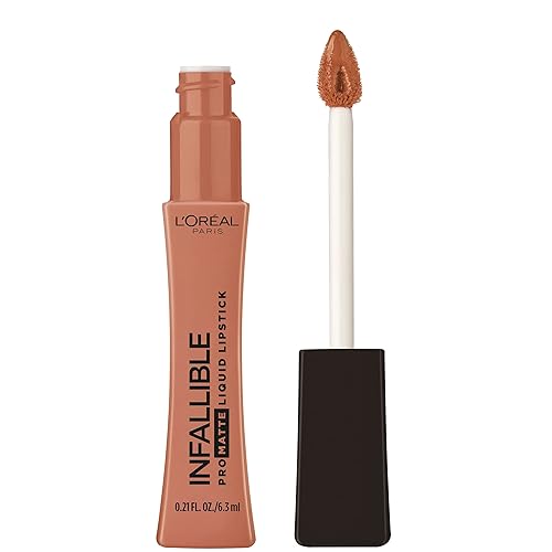 L’Oréal Paris Infallible Pro Matte Liquid Lipstick, Long-Lasting Intense Matte Color, Up to 16HR Wear, highly pigmented, full coverage liquid
