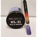 NuGenesis Nail Dipping Powder Color 1.5oz/43g Jar - (NL21 BORN TO SPARKLE) Beauty & Personal Care Nugenesis
