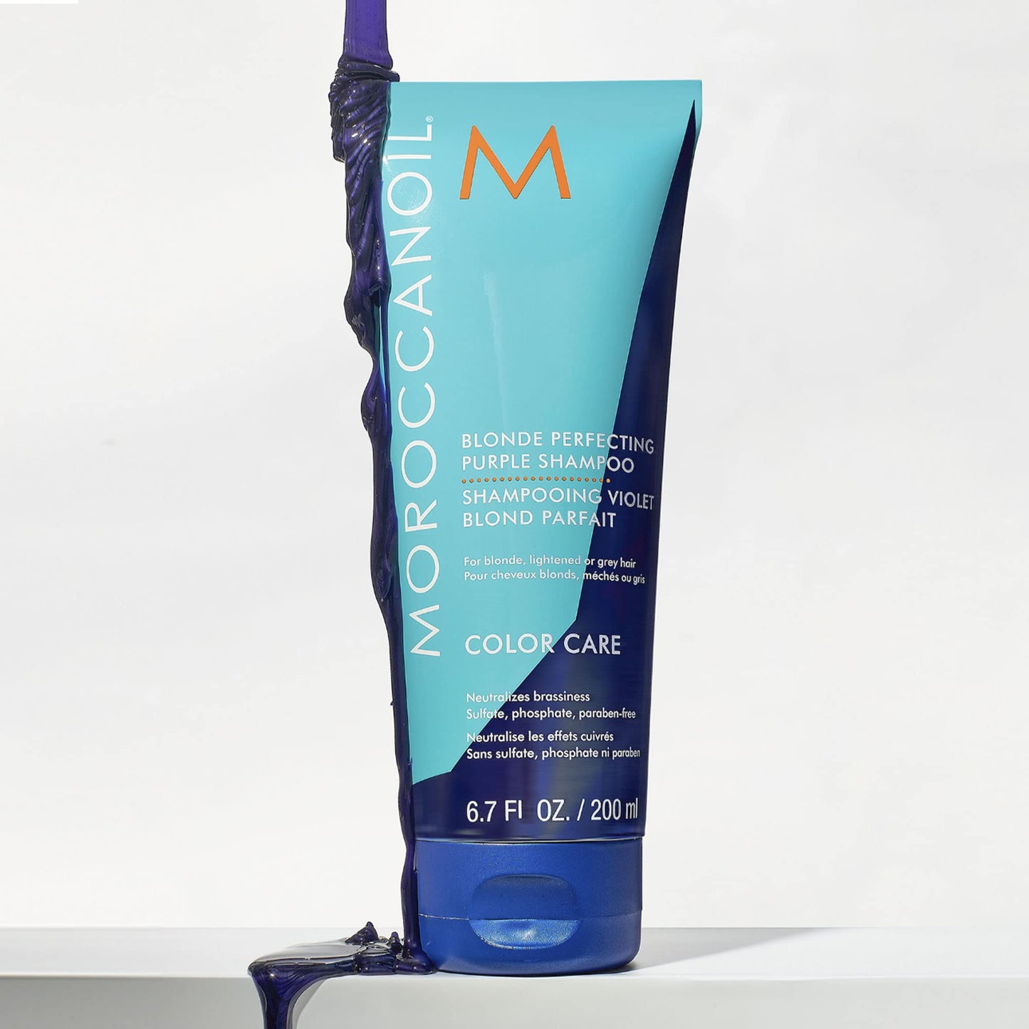 Moroccanoil Blonde Perfecting Purple Shampoo, 6.7 Fl Oz Beauty and Personal Care Moroccanoil
