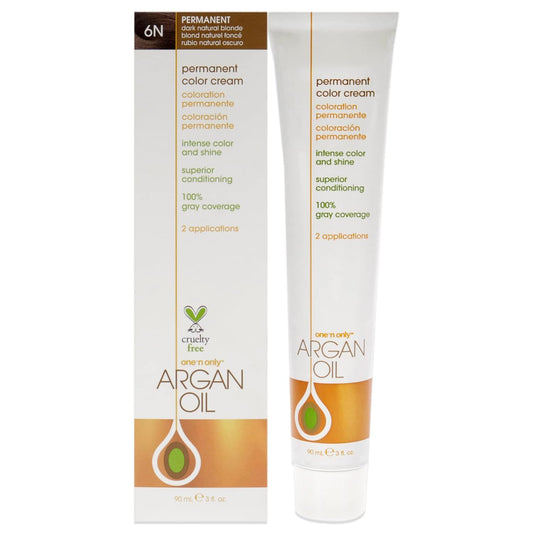 One N' Only Permanent Hair Color - Permanent Hair Dye Made with Argan Oil - Delivers Rich, Accurate Tones with Gray Coverage - Improves Moisture