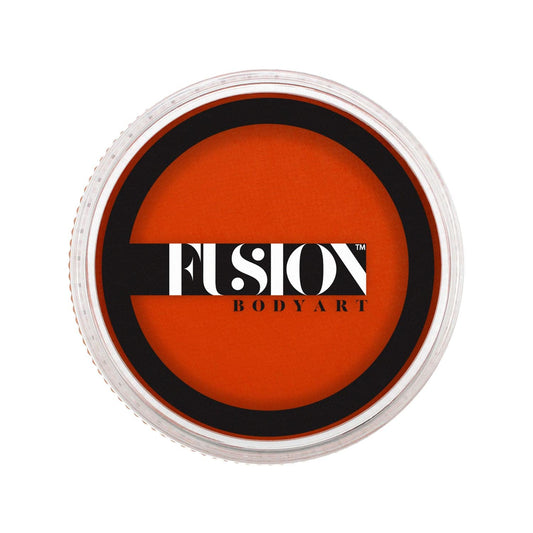 Fusion Body Art Pro Face Paint | Prime Orange Zest (32gm), Professional Quality Water Activated Face and Body Paint Supplies Single Makeup Cake