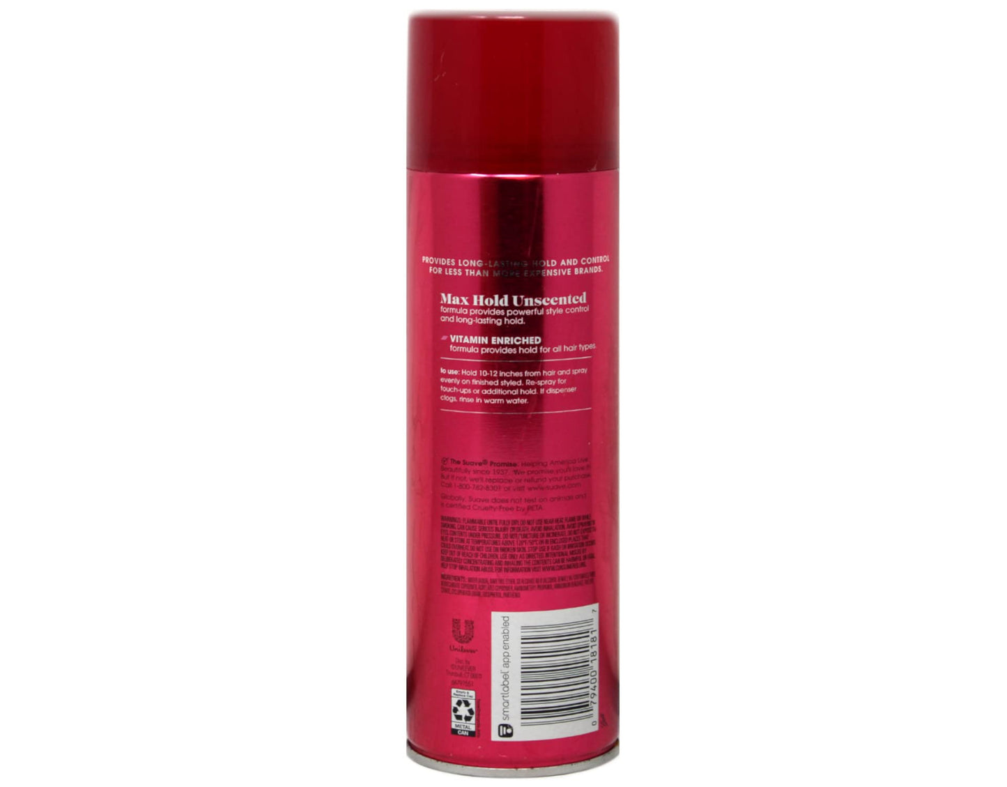 Suave Hairspray Max Hold 8 Unscented 11 Ounce (Pack of 3)