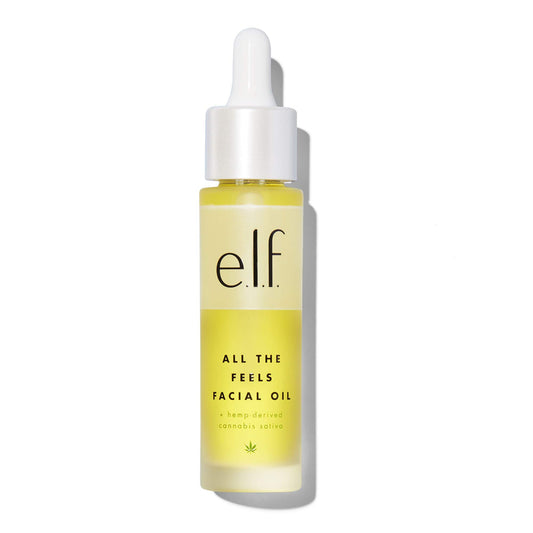 e.l.f. SKIN All the Feels Facial Oil, Infused with Hemp Seed Oil, Ultra-Hydrating Formula, Lightweight & Non-Greasy