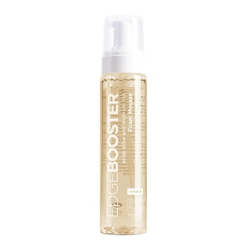 Style Factor EDGE BOOSTER Extra Shine & Moisture Rich Foam Mousse | Lightweight Styling for Curls, Waves, Braids, Locs & Protective Styles | Volume