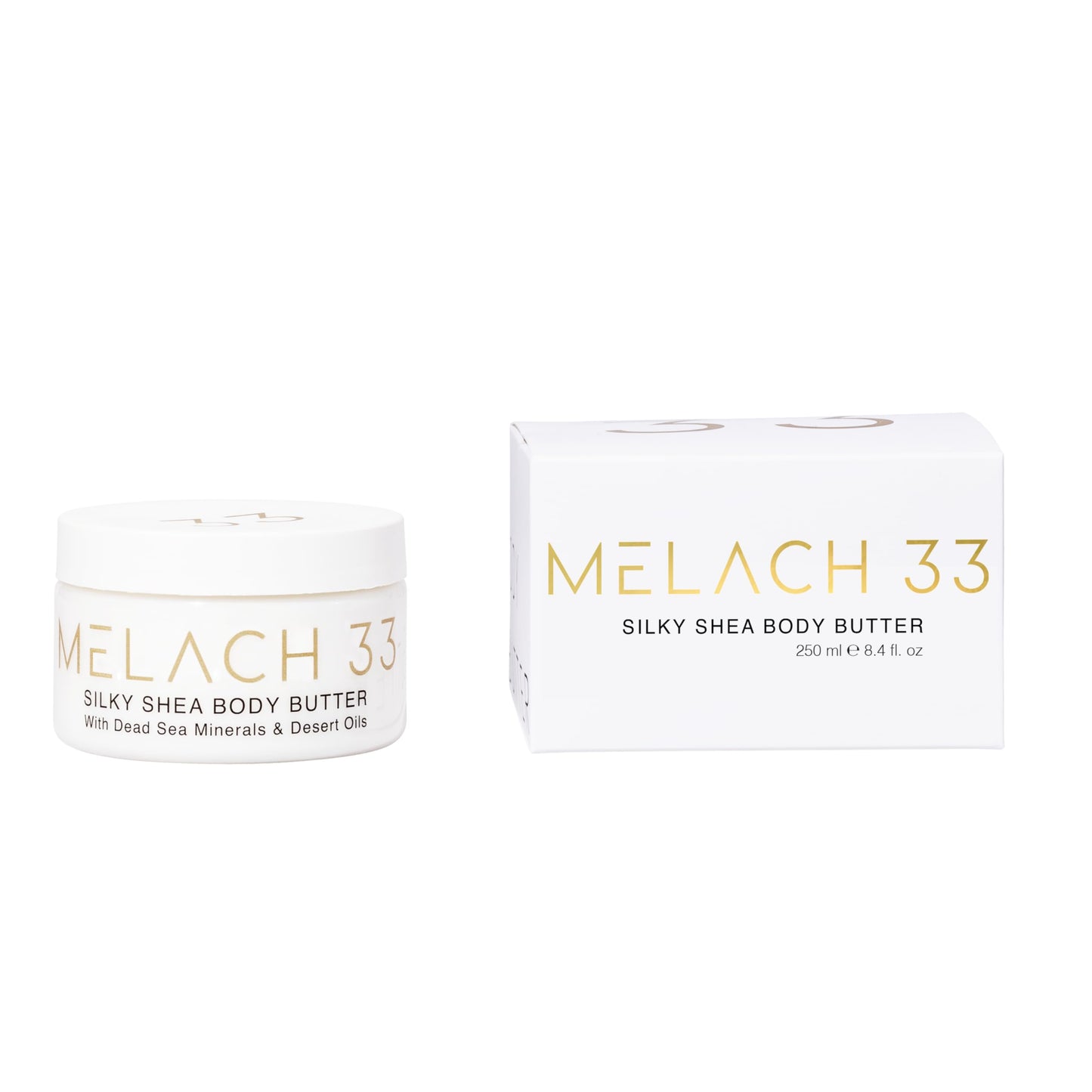 Silky Shea Body Butter with Pomegranate Seed Oil, Dead Sea Minerals & Grape Seed Oil - Lightweight, Non-Greasy, Absorbs Easily, Collagen-Boosting