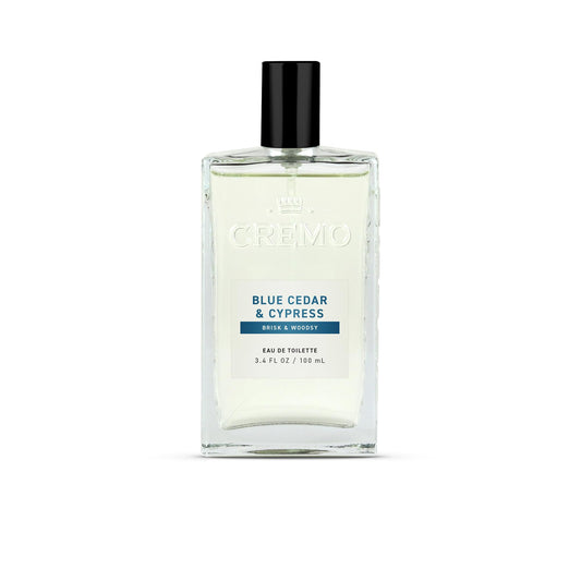 Cremo Cologne For Men - Blue Cedar & Cypress Mens Cologne Spray, A Woodsy Scent with Notes of Lemon Leaf, Cypress and Cedar, Multi-Layered Signature