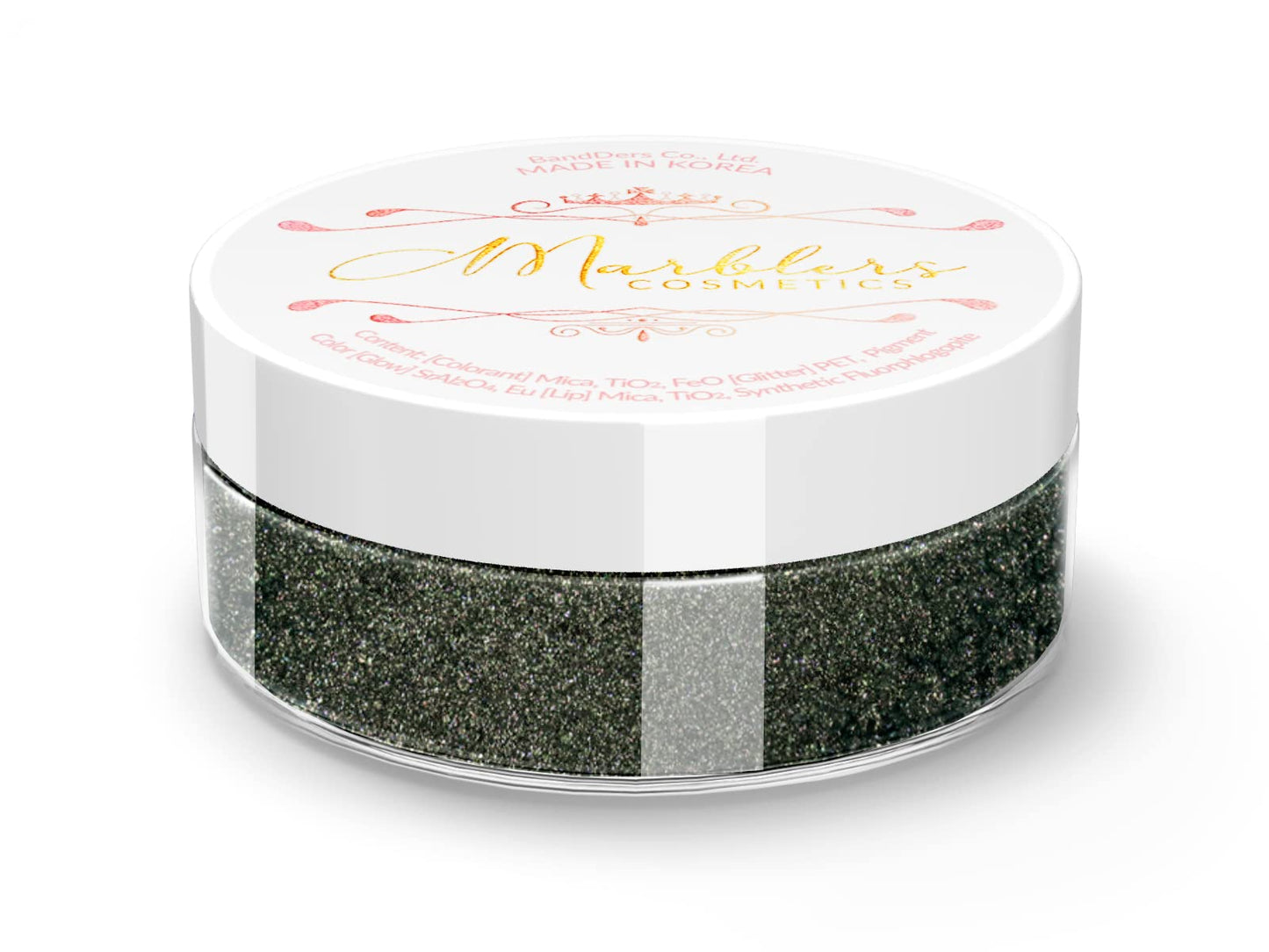 MARBLERS Chunky Natural Mica Powder [Green Black Pearl] 0.11oz (3g) | Highly Pigmented | Non-Toxic, Vegan, Cruelty-Free | Eyeshadow, Body Butter, Nail