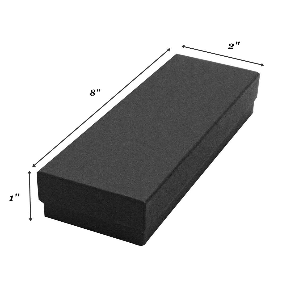 RJ Displays-10 Pack Jewelry Boxes Cotton Filled Assorted Mixed Gift Box Set for Ring, Pendants, Necklace, Bracelets Watch (Matte Black)