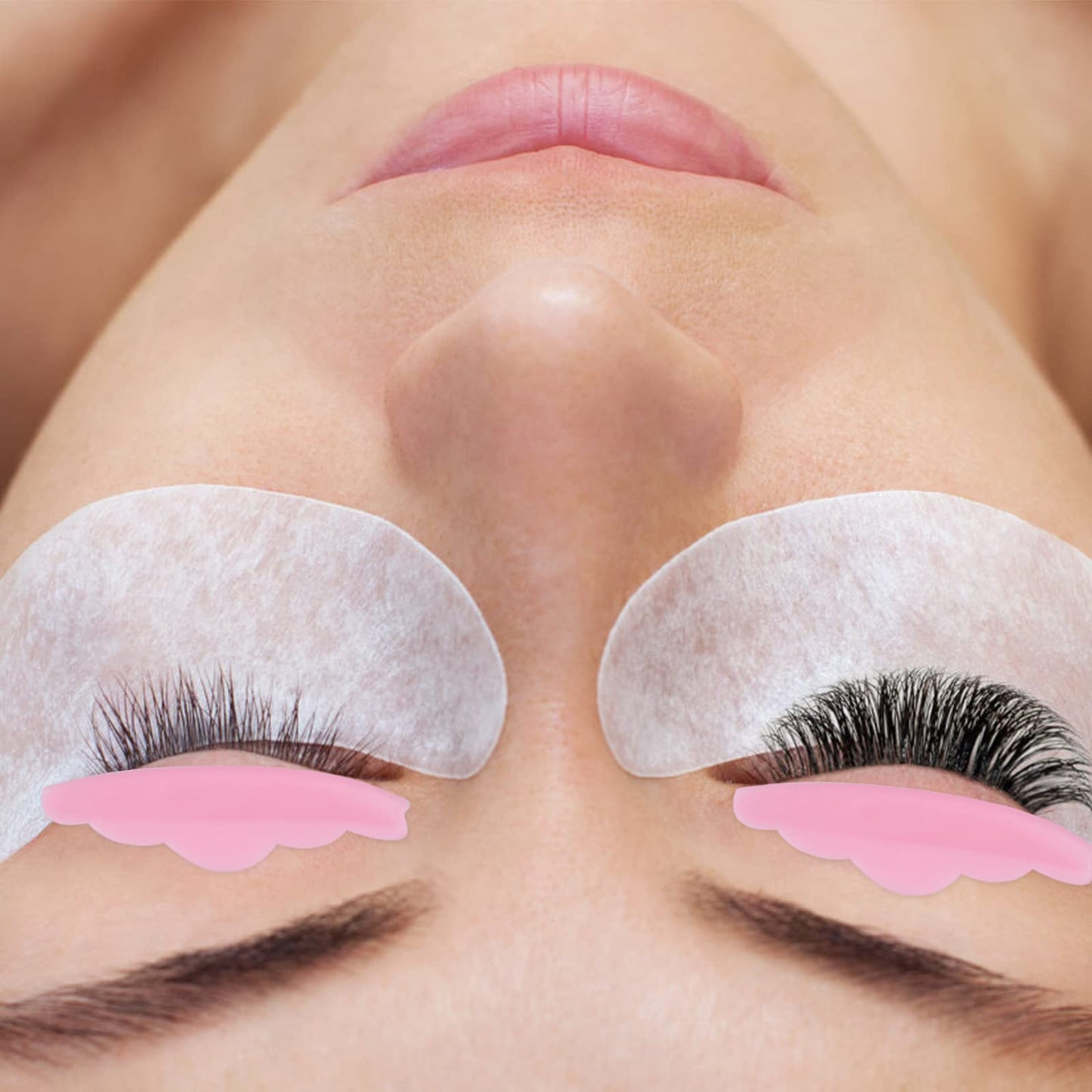 60 Pcs Silicone Eyelash Perming Curler Lash Lift Rods Set 5 Size Reusable Eyelash Lift Pads and Y Shape Eyelash Brush Lash Lift Pads Brush Grafting