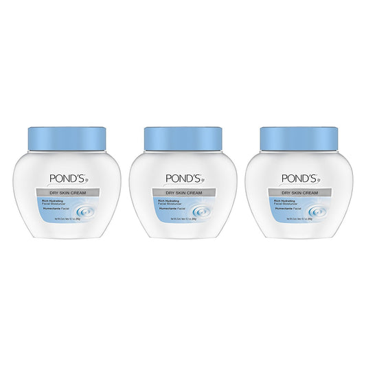 Pond's Facial Moisturizer For Dehydrated, Sensitive Skin Dry Skin Cream Hypoallergenic and Dermatologist-Tested 10.1 oz 3 Count Beauty & Personal Care POND'S