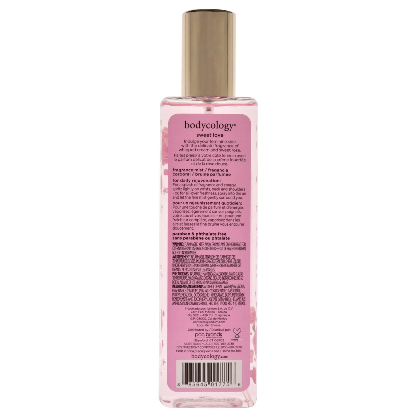 Bódycólogÿ Sweet Love Pérfumé by Bódycólogÿ, 8 oz Bódy Míst Spray for Women