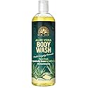 Real Aloe Body Wash with Aloe Vera Essential Oil, 16 Oz