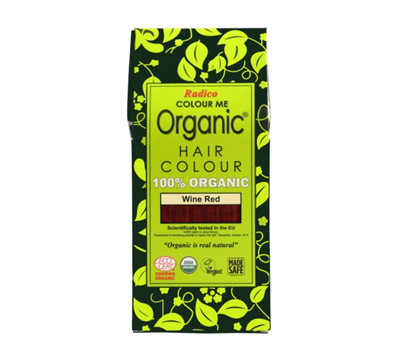 Radico Colour Me Organic 100% Natural Hair Dye (Wine Red) by Radico