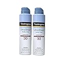 Neutrogena Ultra Sheer Body Mist Fullreach Sunscreen Spray Broad Spectrum SPF 30, Lightweight & Water Resistant, Oil-Free & Non-comedogenic, 5 oz