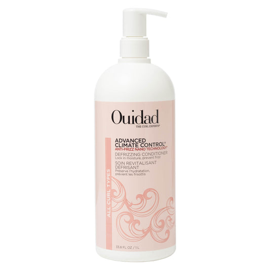 Ouidad Advanced Climate Control Defrizzing Conditioner - 33.8 fl oz, Anti-Frizz Nano Technology, Locks In Moisture, Protects Curls from Heat, Safe