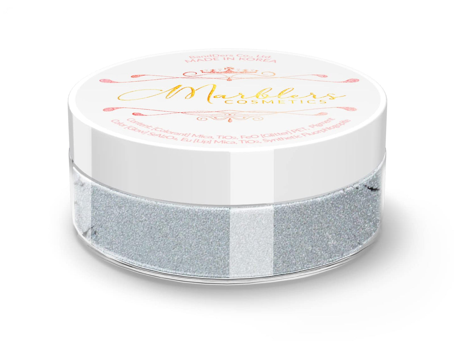 MARBLERS Fine Natural Mica Powder [Blue Gray] 0.11oz (3g) | Highly Pigmented | Non-Toxic, Vegan, Cruelty-Free | Eyeshadow, Body Butter, Nail Polish