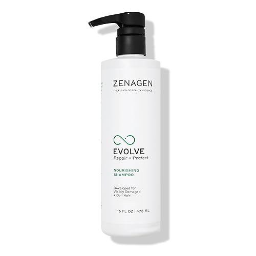 ZENAGEN Evolve Repair + Protect Nourishing Shampoo (Unisex) | Repairs & Strengthens Damaged Hair, Promotes Thicker Fuller Hair, Plant-Based