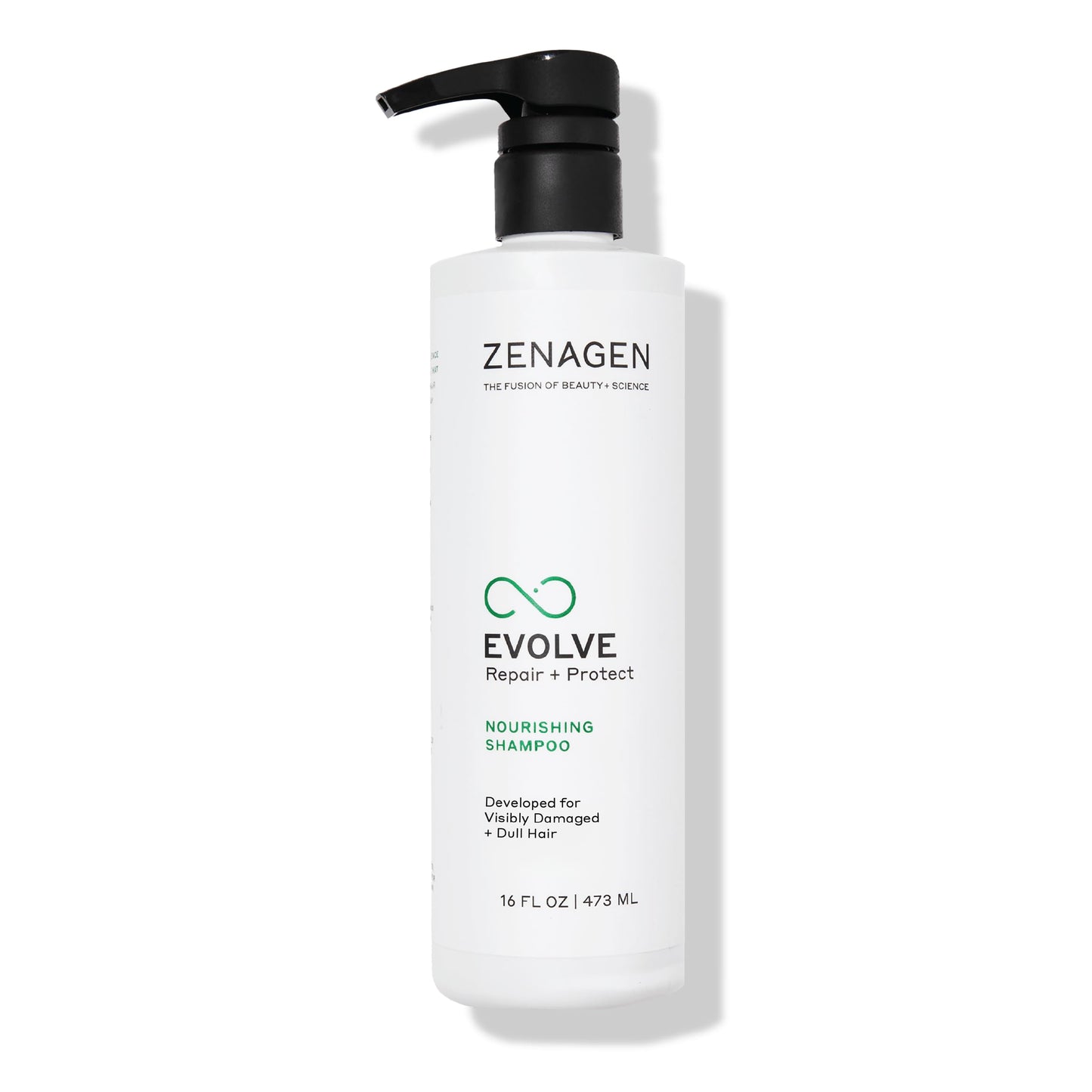 ZENAGEN Evolve Repair + Protect Nourishing Shampoo (Unisex) | Repairs & Strengthens Damaged Hair, Promotes Thicker Fuller Hair, Plant-Based