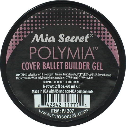 Mia Secret - 2oz POLYMIA polysilicone Gel Nail Builder - UV Led - Builder gel (Cover Ballet) Beauty & Personal Care Mia Secret