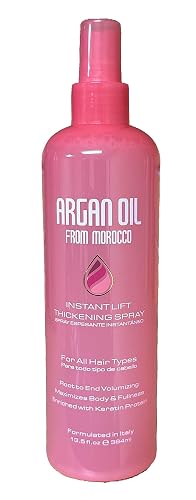 Taste of Argan Argan Oil from Morocco Instant Lift Thickening Spray, 13 fl.oz. (384 ml), Volumizing, Frizz Control, Shine Enhancement, All Hair Types