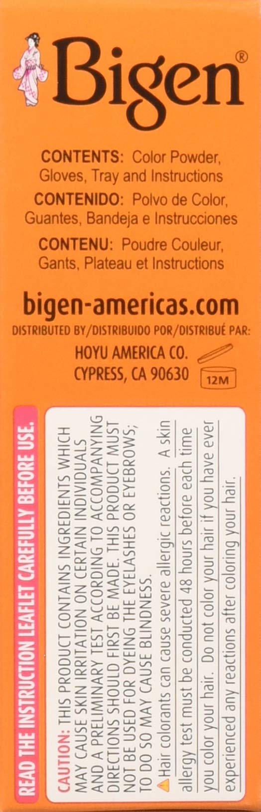 Bigen Permanent Powder Hair Color 58 Black Brown 1 ea (Pack of 9)