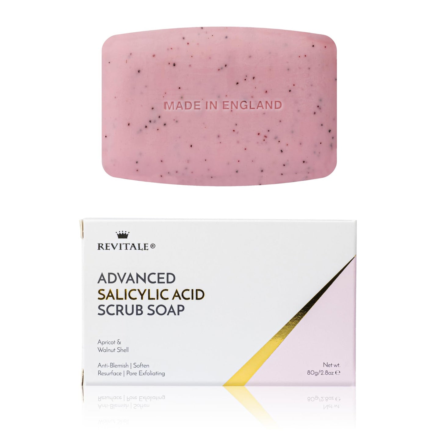 REVITALE Advanced BHA Salicylic Acid Scrub Soap - Exfoliating Bar for Face & Body, Deep Pore Cleanser, Anti-Blemish, Skin Softening Beauty and Personal Care REVITALE Default Title
